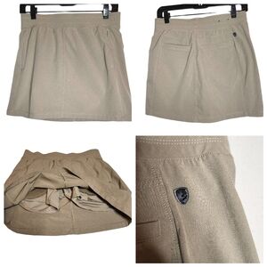 Kuhl Freeflex tan pullon skort active outdoors 4 pocket size xs